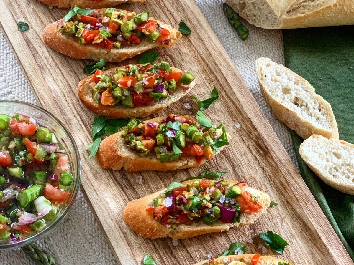 Spargelbruschetta