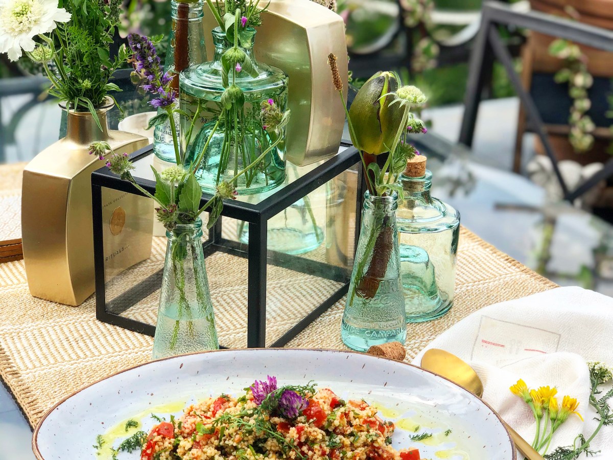 Wildkräuter Taboulé, alles Gute kommt von&nbsp;oben