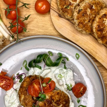 Fischlaberl mit Dill-Gurken