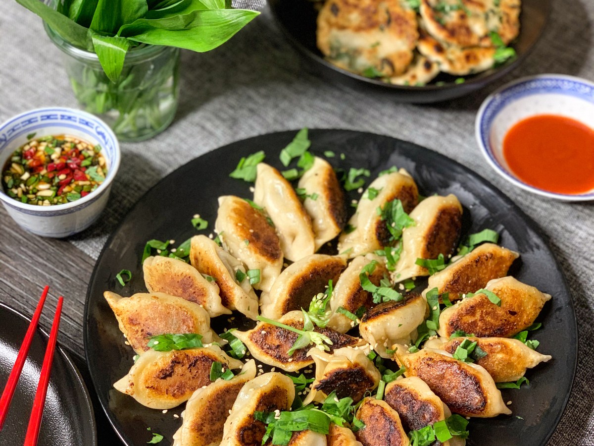 Chinesische Jiaozi – Bärlauchtascherl