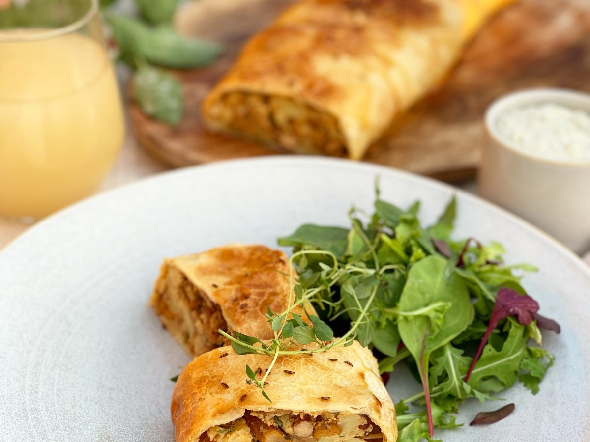 Herbstlicher Eierschwammerlstrudel