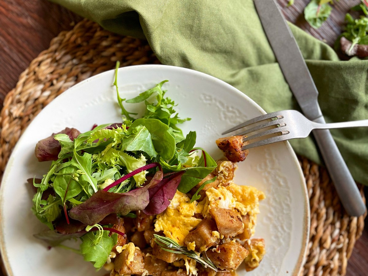 Vollkornknödel mit Ei