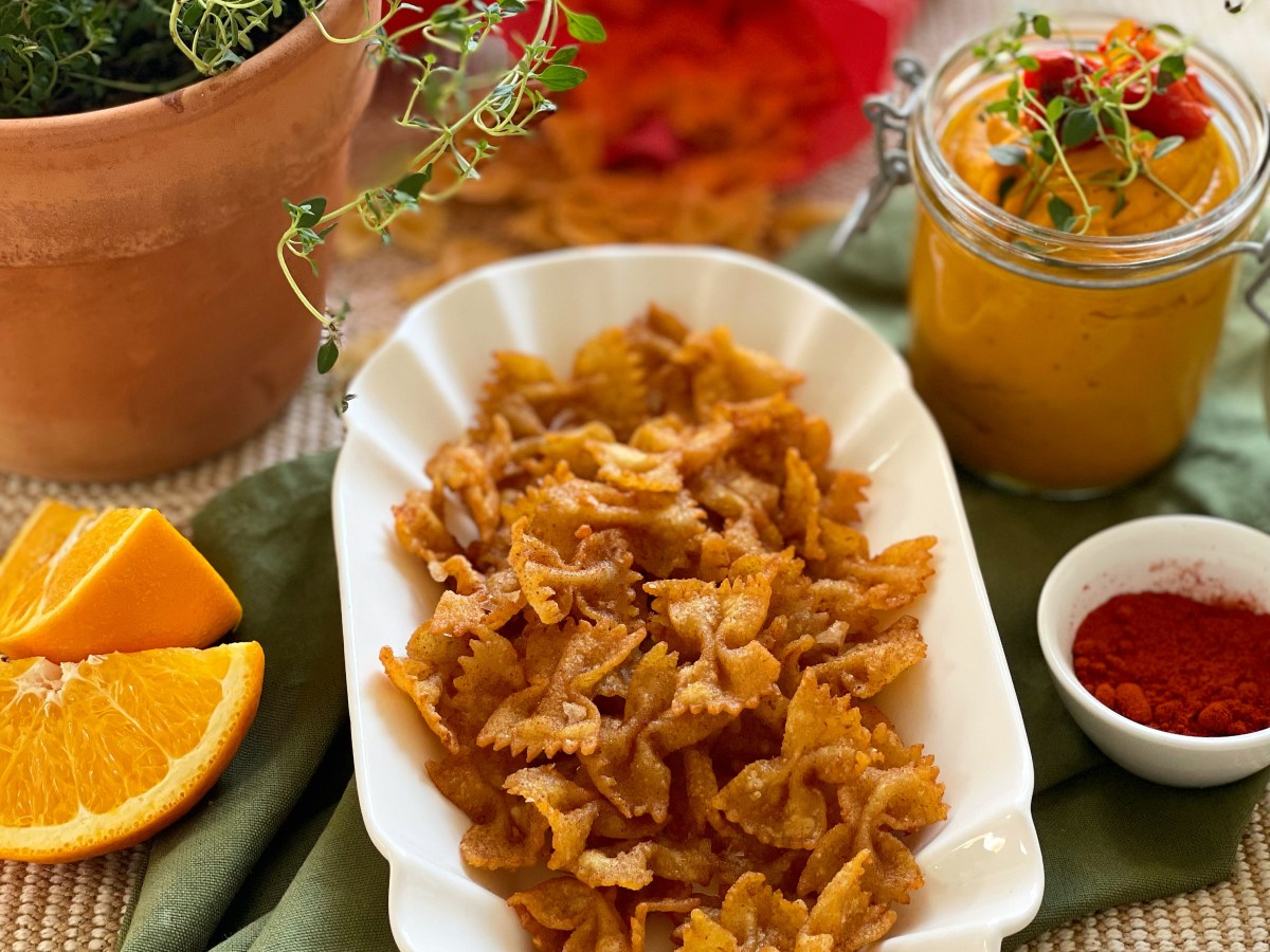 Herbstlich-knusprige Mascherl-Chips