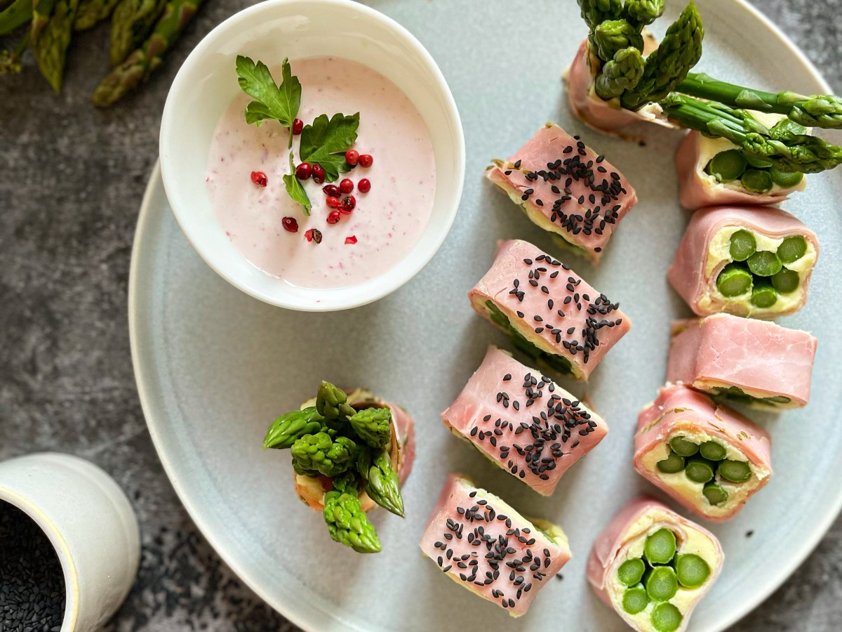 Schinken-Spargel Sushi