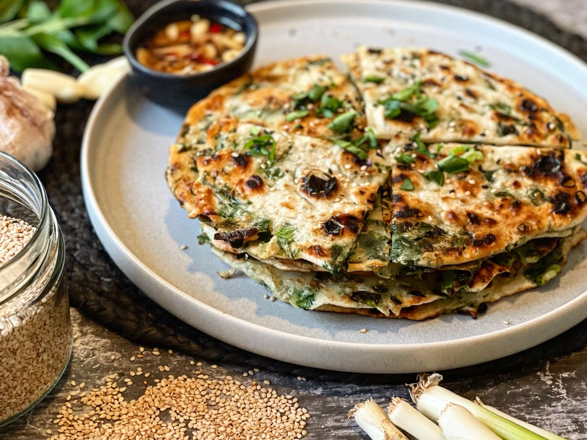 Chinesische 1-2-3-Pancakes mit&nbsp;Bärlauch