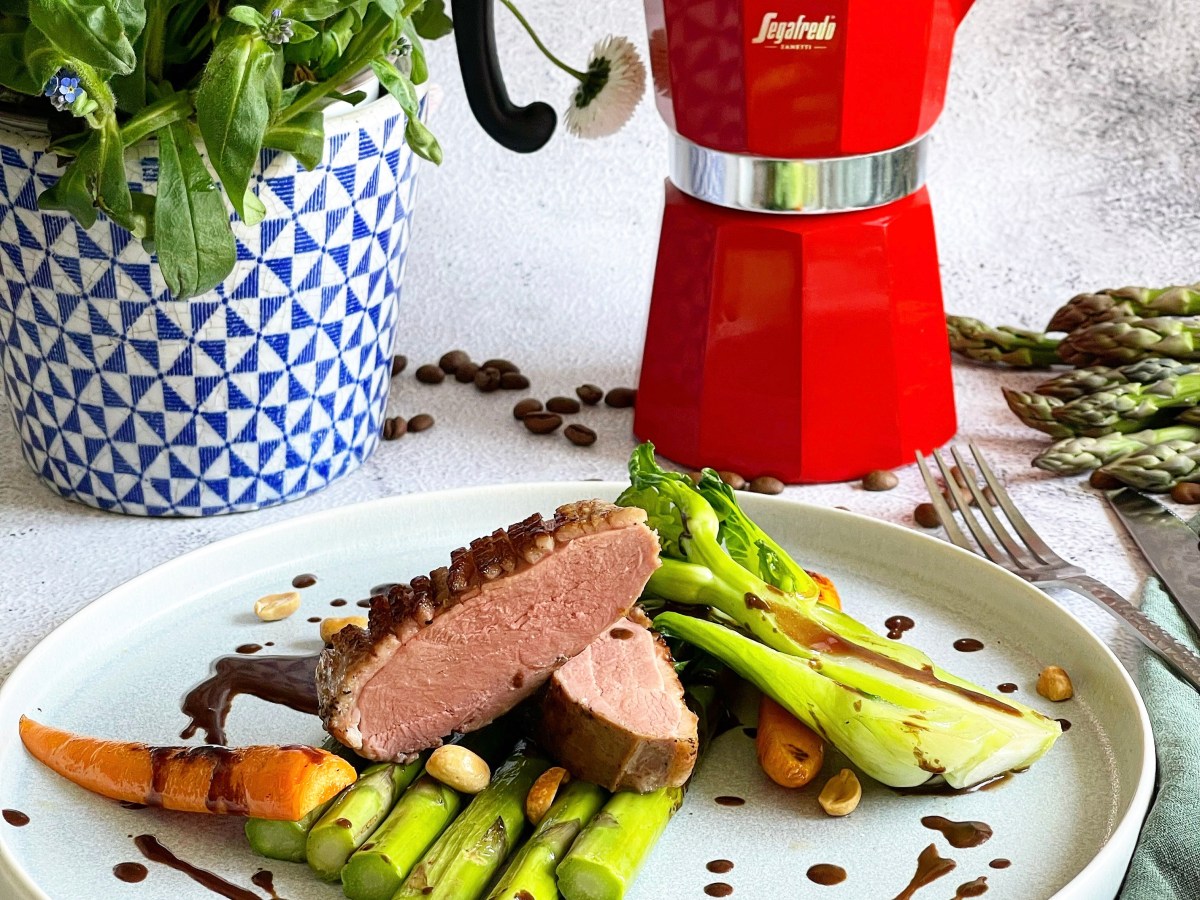 Entenbrust mit Espresso-Schoko-Sauce