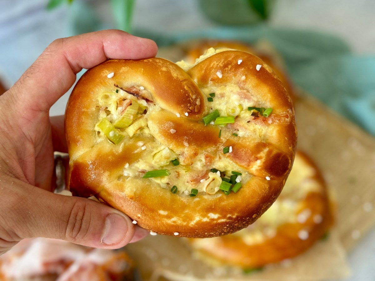 Wiesn-Genuss: Flammkuchen-Brezen mit Berger&nbsp;Schinken