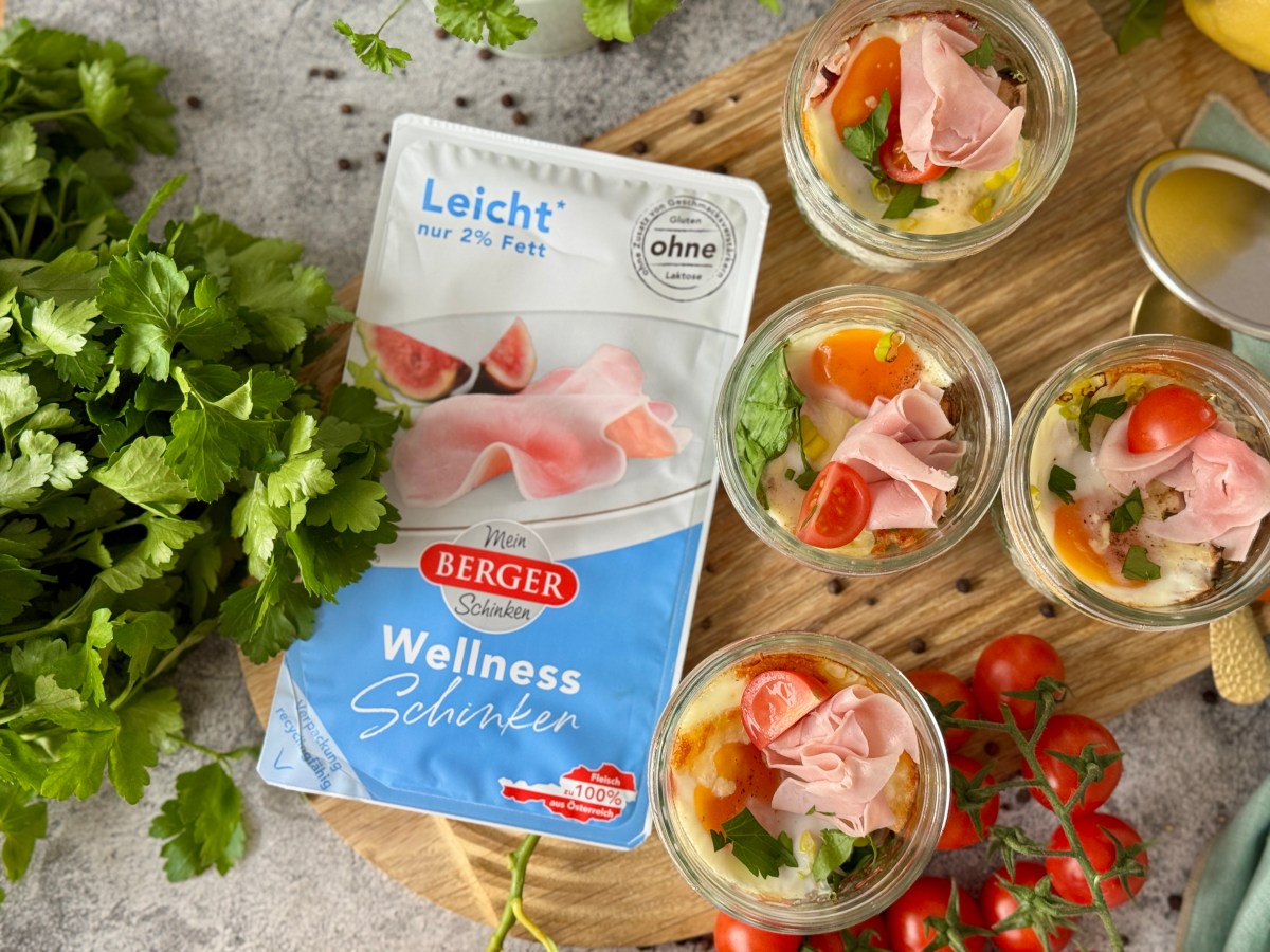Morning Vibes – Eier im Glas aus dem Backrohr, mit Wellness&nbsp;Schinken